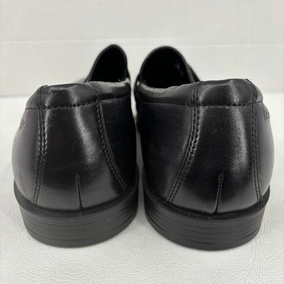 ECCO Mens Edinburgh Buckle Loafer Size EU 46 Black Leather Slip On Dress Shoe main image 4